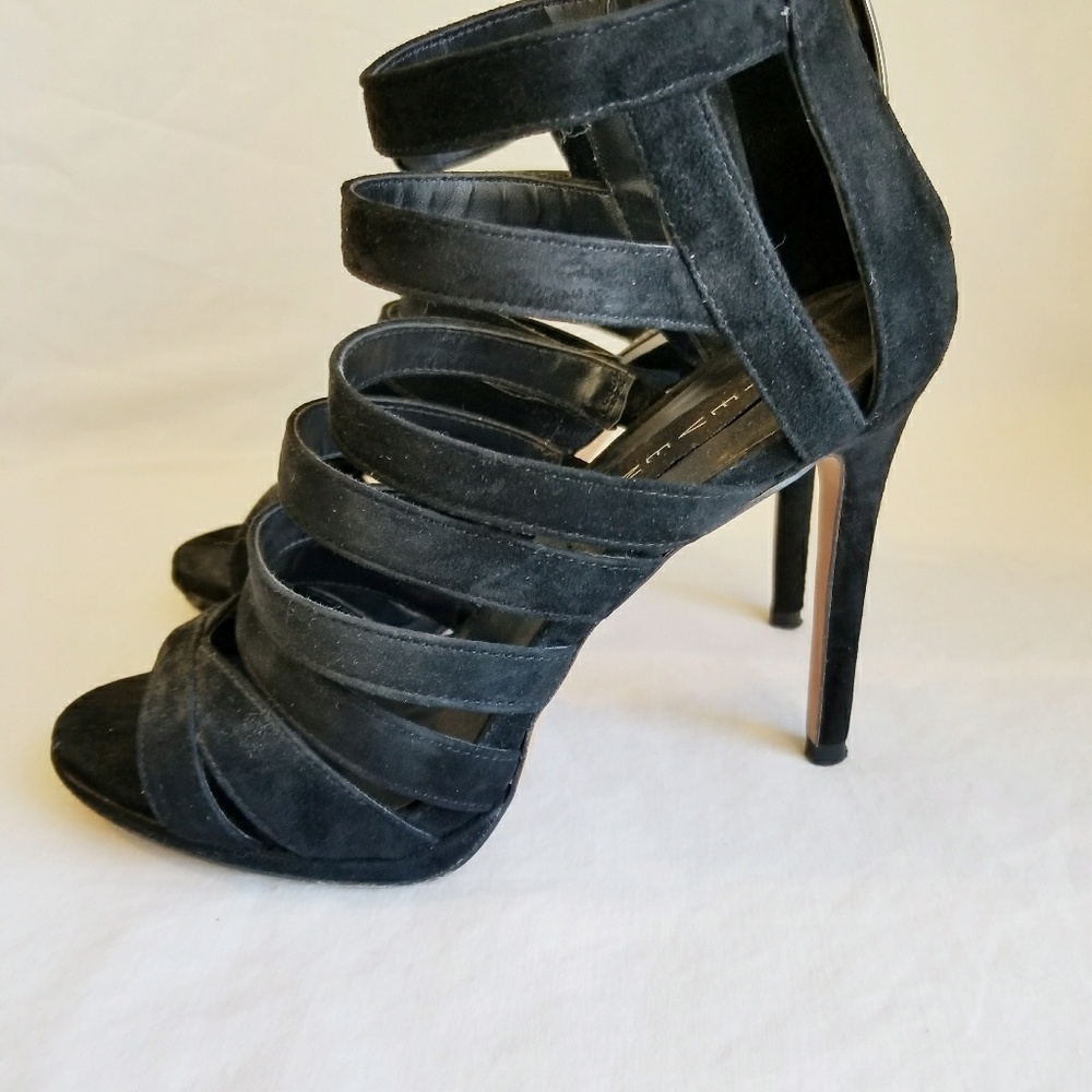 Steve Madden Suede Strappy Heels - Picture 4 of 5